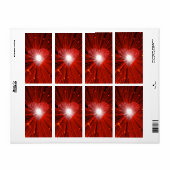 赤いハート標識 ラベル (フルシート)