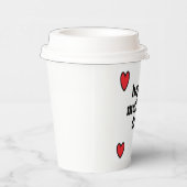 赤いハート母日 紙コップ (右)