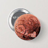 赤いハート渦 缶バッジ (正面&裏面)