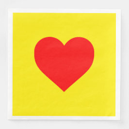 赤いハート熱黄