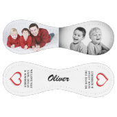 赤いハート父モダンパパ2 Photo Collage ソフトボール (パネル)