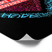 赤いハート病認識度男性へ女性 ポスター (角)