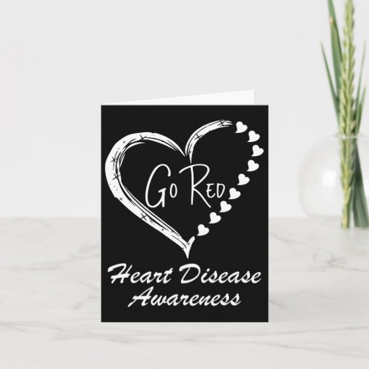 赤いハート病We衣服レッドゴー赤いハート病 カード (正面)