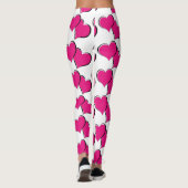 赤いハート白 レギンス (裏面)