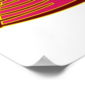 赤いハート真愛 ポスター (角)