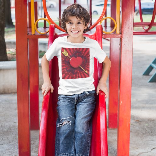 赤いハート矢印 Tシャツ