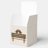 赤いハート秋のラブバード フェイバーボックス (オープン)