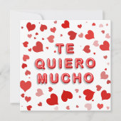 赤いハート紙吹雪テキエロムチョ3dレターズ シーズンカード (正面)