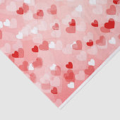 赤いハート組織のギフト包装 薄葉紙 (詳細)