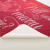 赤いハート結婚の提案 シェルパブランケット (3/4)