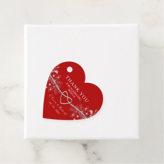 赤いハート結婚の フェイバータグ (インサイチュ)