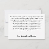 赤いハート結婚サンキューカード サンキューカード (裏面)