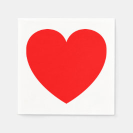 赤いハート結婚・ブライダルシャワー・パーティー・ラブ スタンダードカクテルナプキン