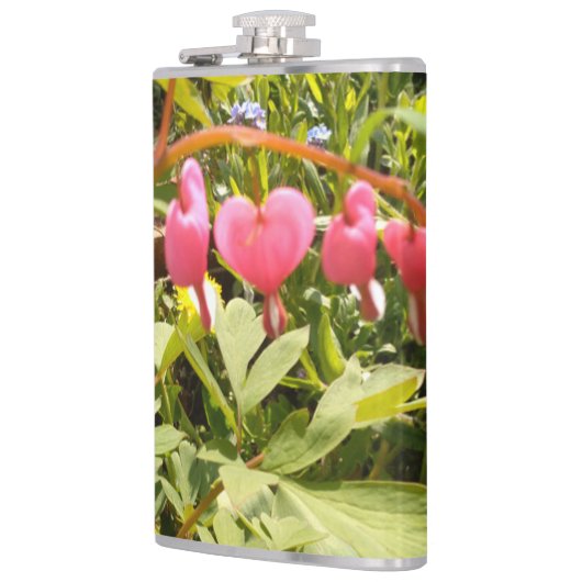 赤いハート花 フラスク (左)