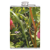 赤いハート花 フラスク (裏面)