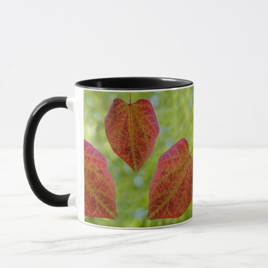 赤いハート葉 マグカップ (左)