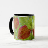 赤いハート葉 マグカップ (正面左)