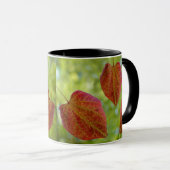 赤いハート葉 マグカップ (正面右)