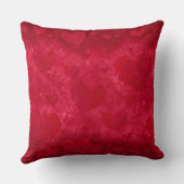 赤いハート装飾用クッション クッション (裏面)