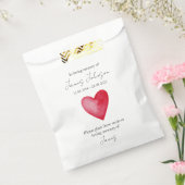 赤いハート追悼種子 フェイバーバッグ (封をした状態)