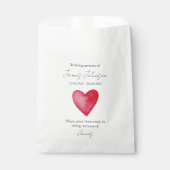 赤いハート追悼種子 フェイバーバッグ (正面)