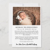 赤いハート選ばれた愛された採用された写真コラージュ 案内状 (裏面)