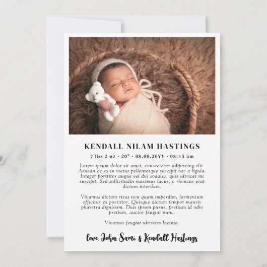 赤いハート選ばれた愛された採用された写真コラージュ 案内状 (裏面)