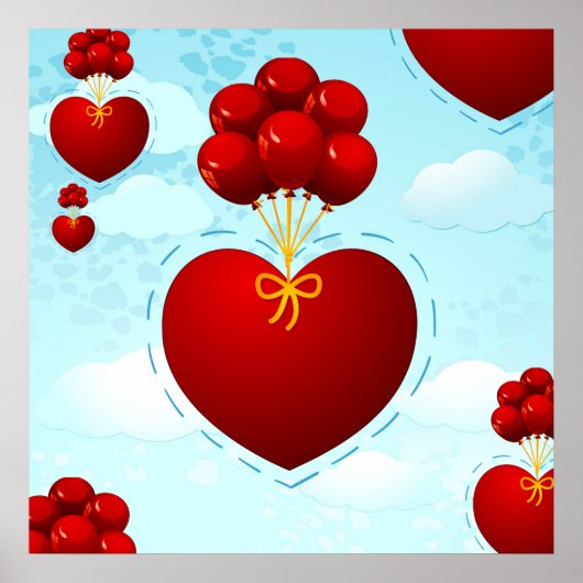 赤いハート風船，ポスター ポスター (正面)