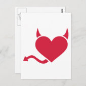 赤いハート魔 ポストカード (正面/裏面)