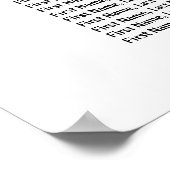 赤いハート14台結婚座席表 ポスター (角)