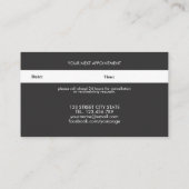 赤いハート|の専門のフェミニンなメモ 予約カード (裏面)