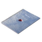 赤いハート・イン・スノージャーナル ノートブック (左側)