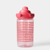 赤いハート ウォーターボトル (背面)