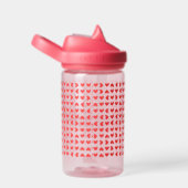 赤いハート ウォーターボトル (右面)