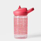 赤いハート ウォーターボトル (左面)