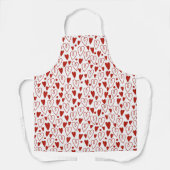赤いハート エプロン (正面)