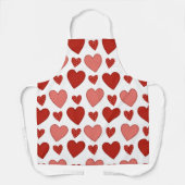 赤いハート エプロン (正面)