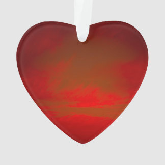 赤いハート オーナメント