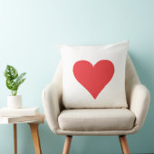 赤いハート クッション (椅子)