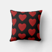 赤いハート クッション (裏面)