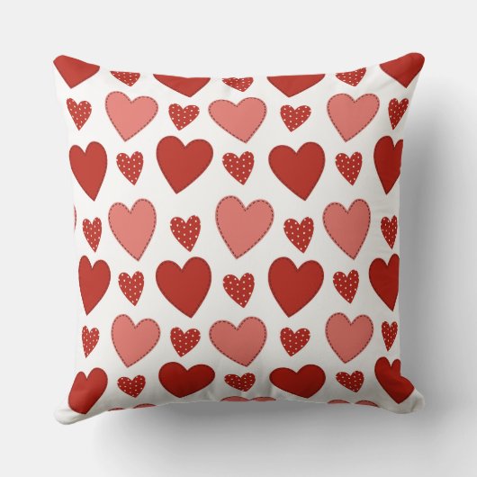 赤いハート クッション (裏面)