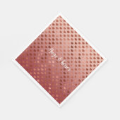 赤いハート グラデーション スタンダードランチョンナプキン (角)