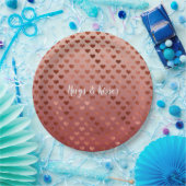 赤いハート グラデーション ペーパープレート (パーティー)