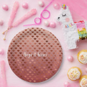 赤いハート グラデーション ペーパープレート (パーティー)