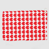 赤いハート ゴルフタオル (横)