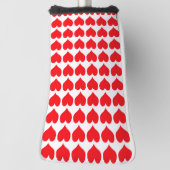 赤いハート ゴルフヘッドカバー (回転90)