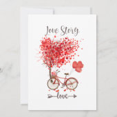 赤いハート サンキューカード (裏面)