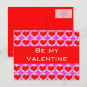 赤いハート シーズンポストカード (正面/裏面)