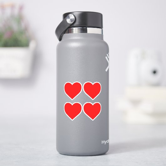 赤いハート シール (HydroFlask)