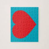 赤いハート ジグソーパズル (縦)